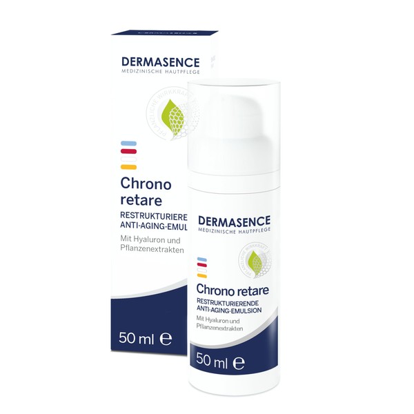 DERMASENCE Chrono Retare Restructuring Anti-Ageing Emulsion 50ml - Stimulating Emulsion with Soft Focus Effect