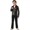 Rubie's Disfraz de chamarra de grasa para niño, mediano, negro,