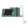 PCIe X1 Network Card 4 RJ45 Port 1000M High Speed