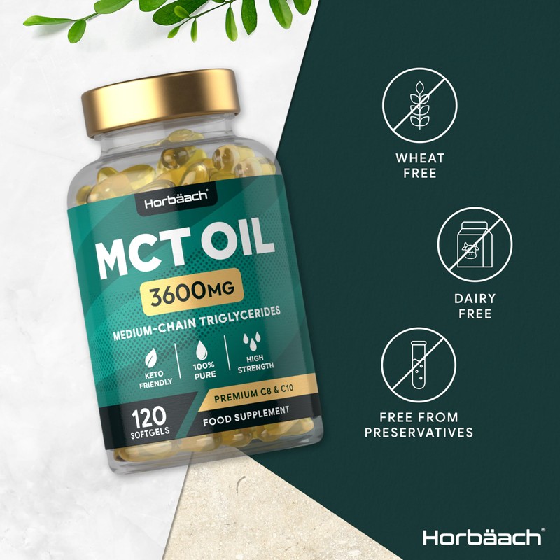 Horb?ach MCT Oil Capsules 3600mg | C8 & C10 |