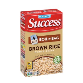 Success Boil-in-Bag Rice, Quick Rice Meals, 14-Ounce Box, Select Your Flavor. - Brown