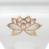 CATEGORY: Buddhist Ritual Implements God Hardware 仏壇 White Gold Lotus