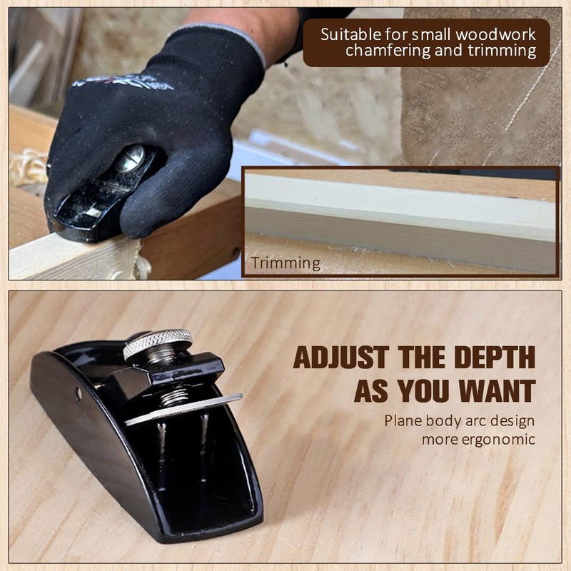 Mini Hand Planer Professional Woodworking Planer Smoothing Wood Planes Tool