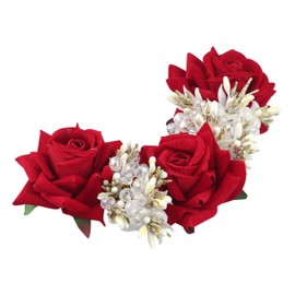 Compressed Paper Floral Hair Clip for Women, Bohemian Paper Flower Hair Pins for Wedding, Party and Daily Use