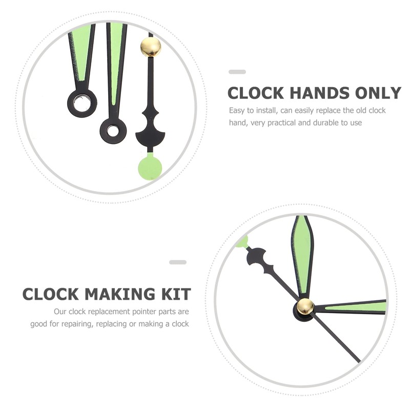 POPETPOP LED Wall Clock 10 Sets Clock Hands Set Glow
