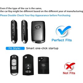 Teenpull Fit for Mazda Key Fob Cover with Keychain – TPU 360 Degree Full Protection Case Compatible with 2019-2023 Mazda 3, CX-5, CX-30, CX-9, CX-3, CX-8, MX-5, Mazda Accessories – Red