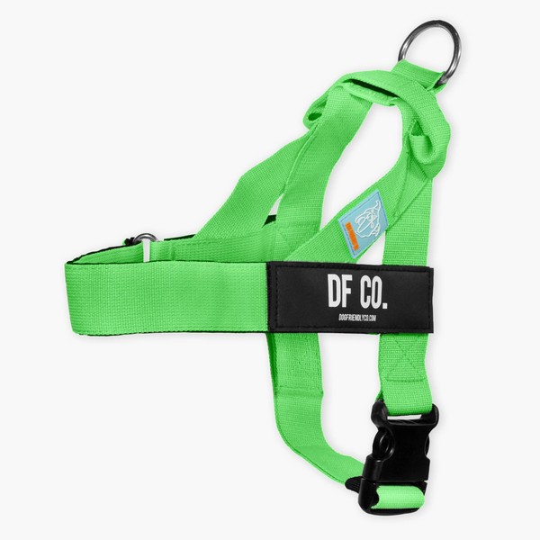 DF Co. Dog Harness | Chafe Resistant Webbing, Adjustable Neck