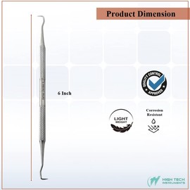 Dental Care Tool Scaler 30/33 to Remove Plaque and Tartar at Home Made of Stainless Steel with Precision Tips Knurled Handle Design for Firm Grip to Remove Teeth Stain Pet Oral Hygiene Care