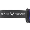 Black Crevice Ski Goggles with Spherical Lenses Black/Blue Revo