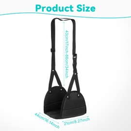 Wanmu Airplane Foot Hammock for Plane Travel, Perfect Airplane Foot Rest - Relax Your Feet, Comfy Under Desk Foot Hammock, Airplane Travel Essentials