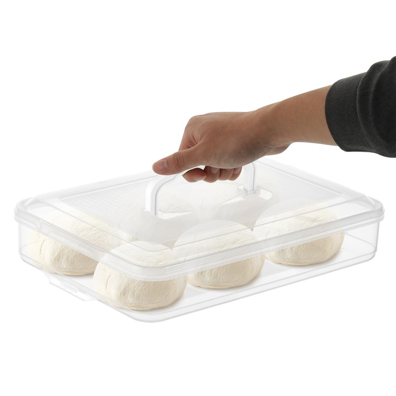 FMOACEN 3PCS Pizza Dough Proofing Box, 12.2 x 8.6 Inch