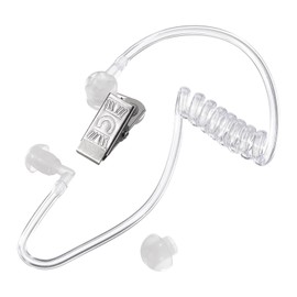 QUARKZMAN Ear Piece Headphones Earpiece Secret Agent Earpiece Costume Prop with Earphones Replacement Acoustic Tube for 2-Way Radio Audio Headphones Pack of 1