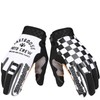 EXCEREY Chessboard Grid Motorcycles Racing Bicycles Full Finger Gloves for