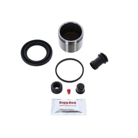 Bigg Red - Front Left or Right Brake Caliper Repair Seal Kit & Piston - Compatible with 6 1.8 2002-2007