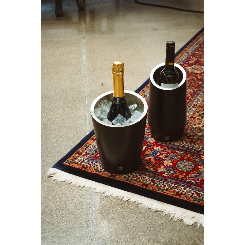 Leopold Vienna Bottle Cooler, Stainless Steel 304, Black, 139 x