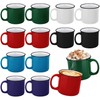 TURSTIN Set of 12 Ceramic Coffee Mugs 15 oz Camping