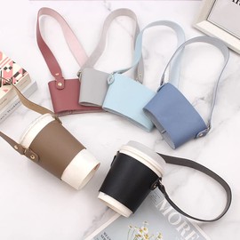 cup holder round coffee handbag handle strap bag handle drink holder takeaway drink holder with strap drink bag sleeve case drink sleeve cup sleeve hot drink ice condensation insulated handle drink