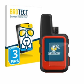 BROTECT Protective Glass for Garmin inReach Mini (Pack of 3) Protective Film Tempered Glass [Extremely Scratch-Resistant 9H, Anti-Fingerprint, Ultra Transparent]