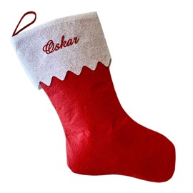 Schnoschi Santa Stocking Christmas Stocking Santa Socks, red white