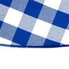 LinenTablecloth 108-Inch Round Polyester Tablecloth Blue & White Checker