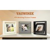 VAUWINEK 4x4 Double-Sided Rotating Floating Square Picture Frames (2 Pack,