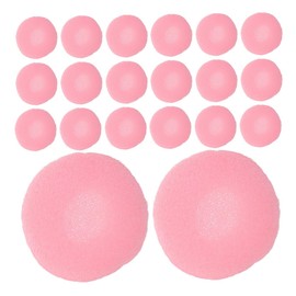 Outanaya 100pcs Soft Earbud Headphone Ear Pads Comfortable Sponge Covers for Earphones Easy to Replace Cushions Protectors Noise Reducing Pink