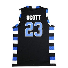 Mens One Tree Hill Scott Basketball Jersey (#23 Black, Small)