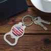 President Trump American Flag Keychain with Bottle Cap Opener