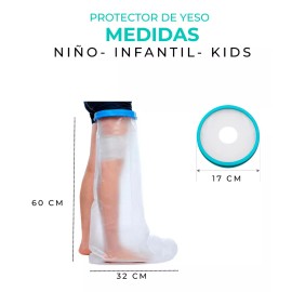 SuperConfort Protector De Yeso Bolsa Impermeable | Niños Kids Pie Largo