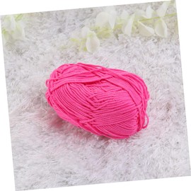 Gatuida 50G Milk Cotton Yarn Soft Chunky Knitting Yarn for DIY Sweaters Hats Scarves Warm Pink Cotton Yarn for Hand Woven Crochet Projects Knitting Accessories