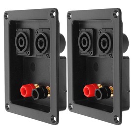 Housoutil 5BWKUO241272H02DUA 2 Piece Speaker Terminal DIY Speaker Terminal Cup Adapter