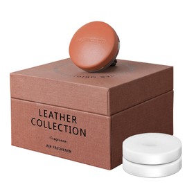 Dapucarin Car Air Freshener Vent Clip Fragrance Long Lasting Auto Odor Eliminator - Made with Natural Plant Extracts - Mocha Brown Leather Diffuser with 2 Pieces Mistral Scent Refills