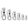 yyangz 30PCS Stainless Steel Fishing Connector High Speed Bearing Swivel
