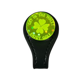 Marua Golf Marker, Light Collecting Marker, Hat Clip, Leather Belt Clip, Easy to See "Shine" Even in Cloudy Conditions, Rust Prevention, Perfect Gift for Your Loved One, Competition Prize (Yellow)