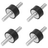 Sourcing Map 25 x 20mm M6 Rubber Mounts, Male Anti