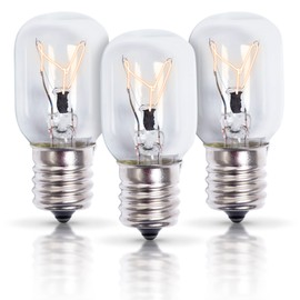 BlueStars (2 Packs + 1 Free) 8206232A Bulb 40w 125V Microwave Oven Light Bulbs Under Hood Microwave Bulb E17 Fits Lava Lamps Salt Bulbs - Replaces 1890433 8206232 AP4512653