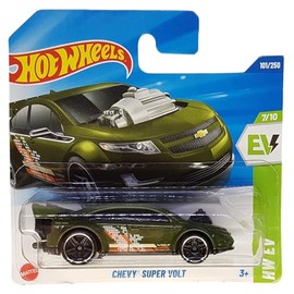 Hot Wheels - Chevy Super Volt - HW EV 7/10 - HYY99 - Short Card - Dark Green - Mattel 2025-1:64