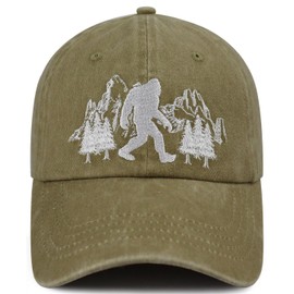 Sasquatch Gifts Baseball Cap, Funny Embroidered Mountian Bigfoot Hat, Fathers Day Big Foot Gifts for Sasquatch Lovers Men Dad Huaband Grandpa Uncle