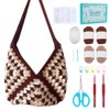 FREEBLOSS Crochet Bag Kit for Beginners Crochet Granny Square Bag
