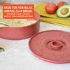 IMUSA Traditional Microwave Safe 8.5" Terracota Tortilla Warmer, Light Brown