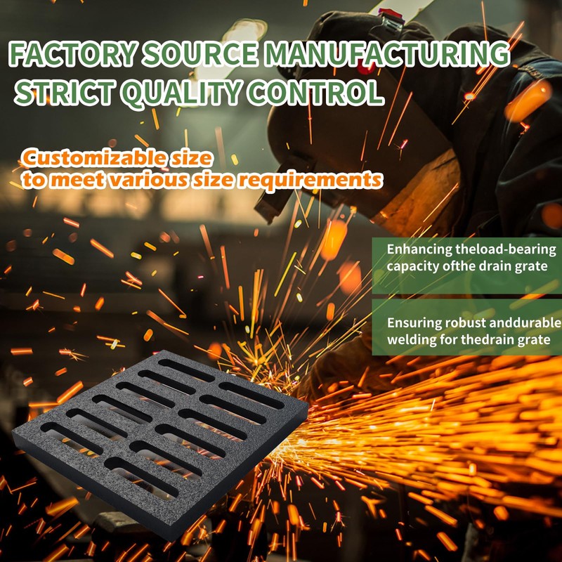 Cast Iron Drain Grate, 20 * 20in Heavy Duty Outdoor