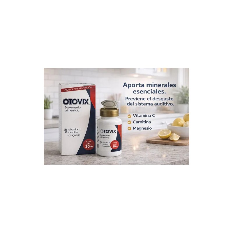 Otovix Para El Sistema Auditivo, Carnitina 30caps Suplemento Sabor Sin