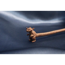 Folkart Chopsticks, Brown, Length: Approx. 9.1 inches (23 cm), Godzilla Figure, Chopsticks, Brown, Chopsticks Rest Included