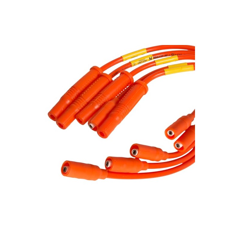 FERRAZZI Kit Cables 9mm + 4 Bujias Iridio Plantino compatible