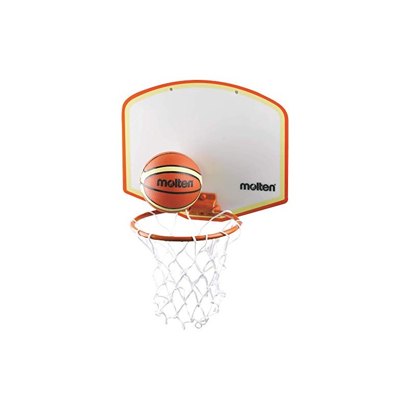 Molten Minibasketball-Set, Klebehalterung Basketballset, Mehrfarbig, 280 x 155 mm