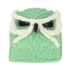 Custom Keycap Hand Carved Owl Pattern OEM R4 Gaming Resin Replacement Keycaps for Cherry MX Swtiches Mechanical Keyboard Green