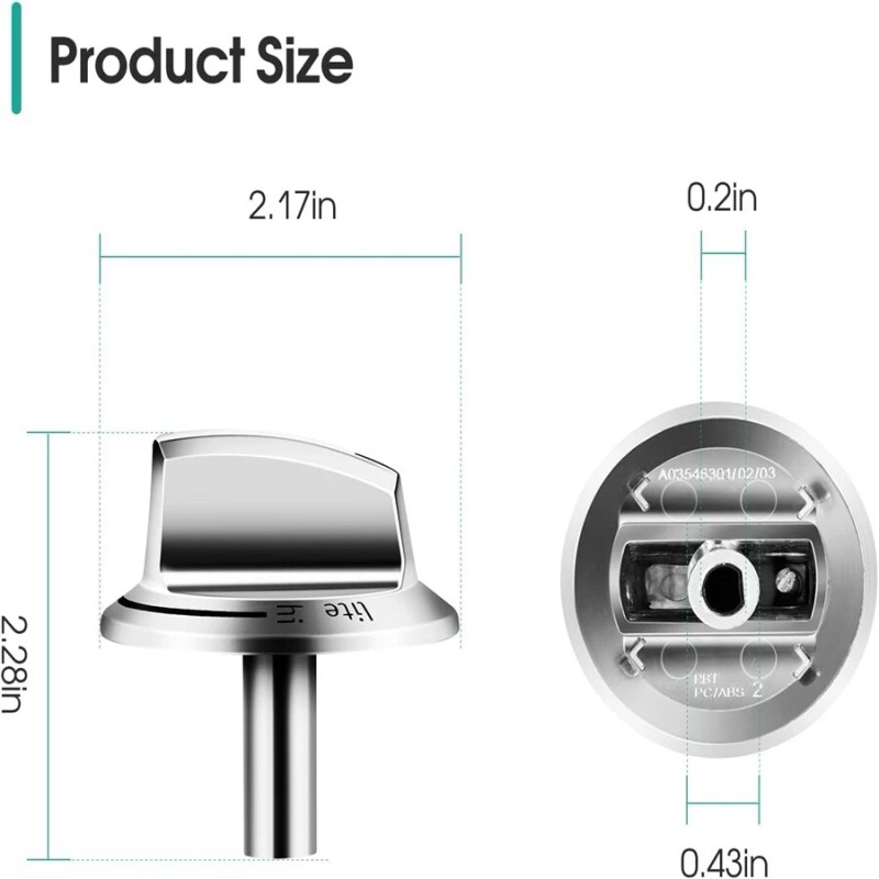 For Frigidaire NEW 5PACK 5304525746 Stove Knobs For Frigidaire Range