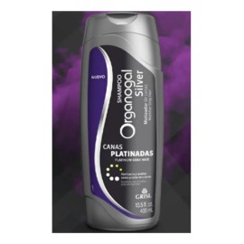 Shampoo Organogal Silver Canas Platinadas Grisi 2 Pzs 400ml
