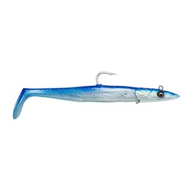 Savage Gear Sandeel V2 Big Game Rubber Fish for Sea Fishing 23.5 cm 175 g, Colour: Blue Pearl Silver