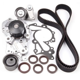 ASTOU Timing Belt Kit w/Water Pump Fit for Kia for Rondo 2.7L 2007-2010 for Hyundai for Santa Fe 2.7L 2007-2009 Replace Timing Belt OEM - TS26337